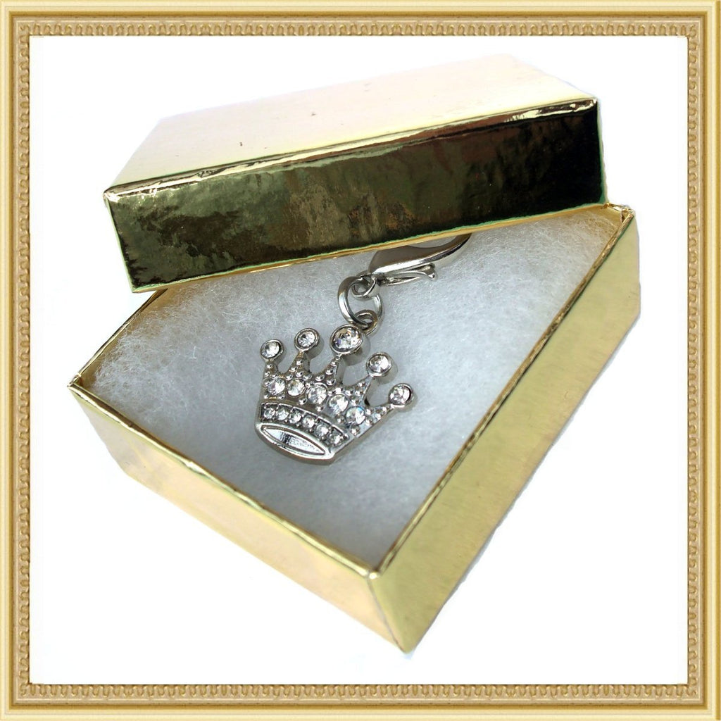 Crystal Crown Dog Cat Charm Pink
